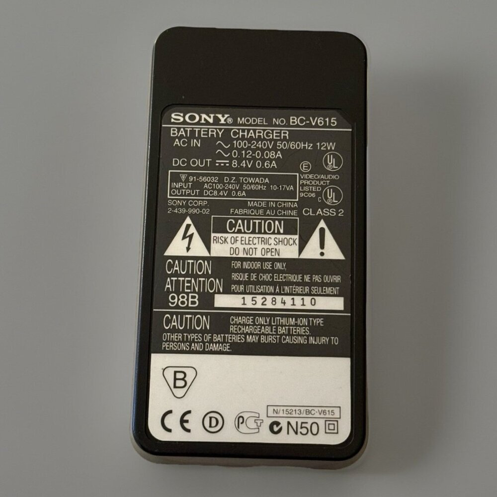 OEM Sony Battery Charger BC-V615 Only For NP-F330 Battery Authentic Genuine